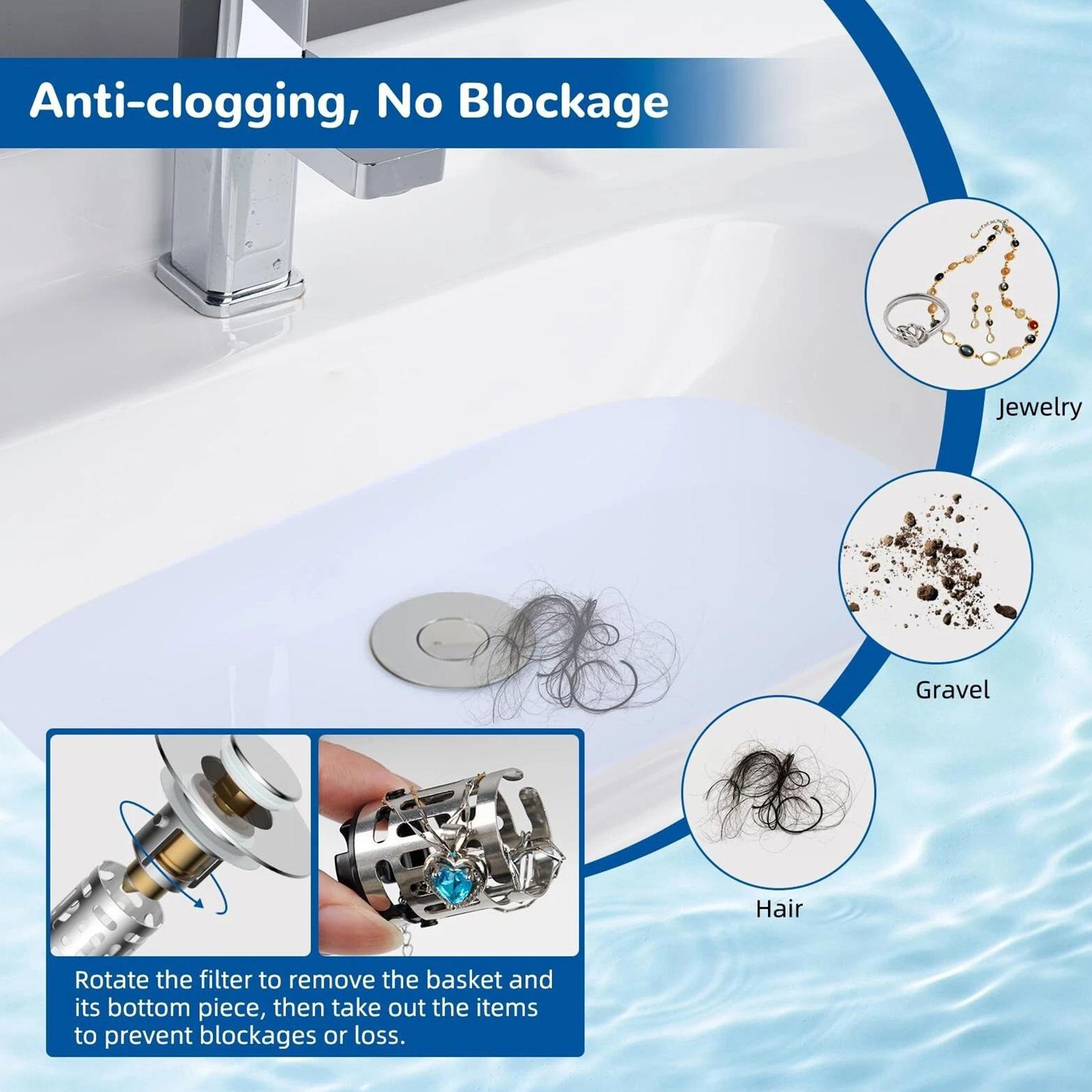 Home Bathroom Tub - Banyo Lavabo Süzgeci Tıkanma Önleyici Açılır