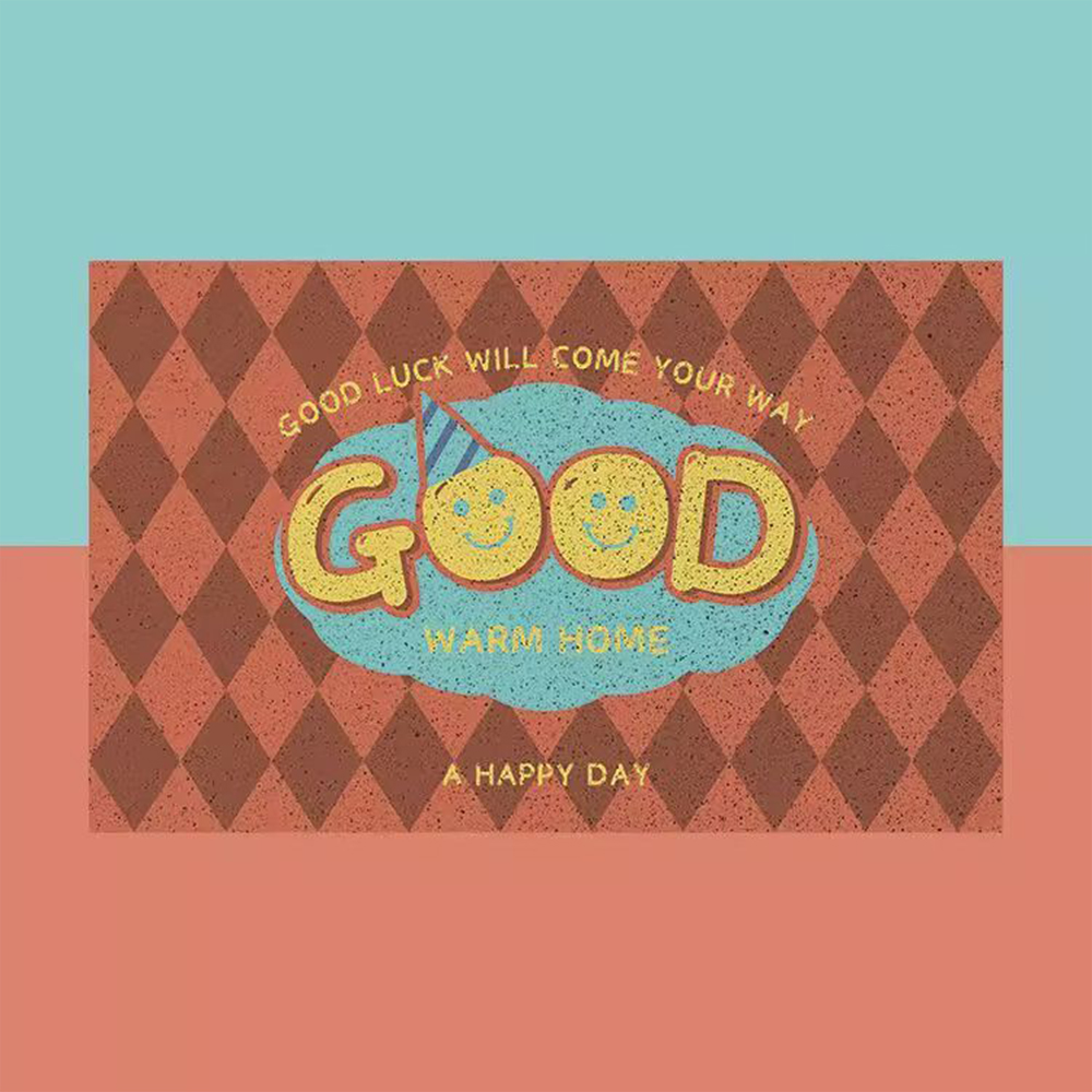 Home Goods Bathroom Mats - Sevimli Gülen Yüz Hoş Geldiniz Paspası,