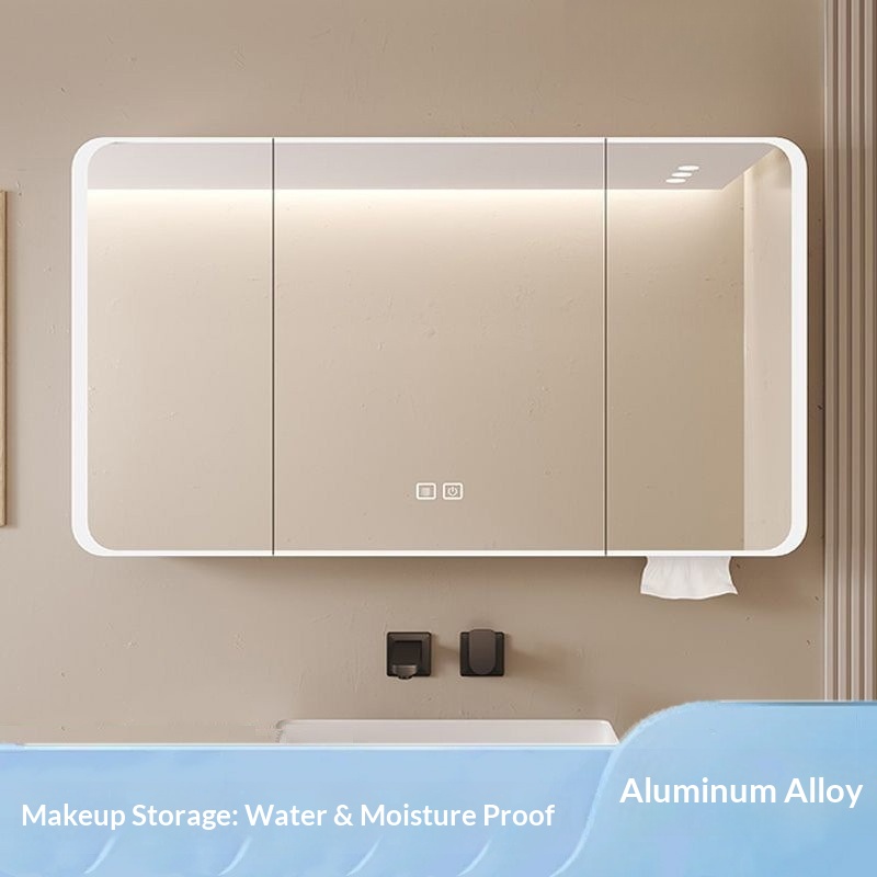 Home Bathroom Mirror - LED Akıllı Banyo Aynası Dolabı Duvara