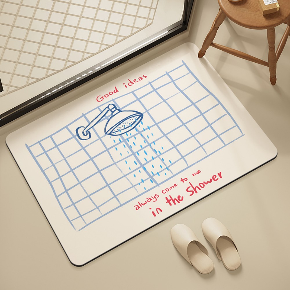 Home Goods Bathroom Mats - VIKAMA Banyo Fayansı Duş Mat Kaymaz