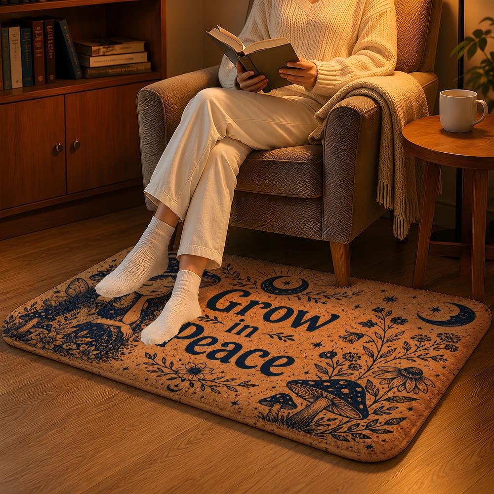 Home Goods Bathroom Mats - Celestial Good Vibes Zemin Mat Yumuşak