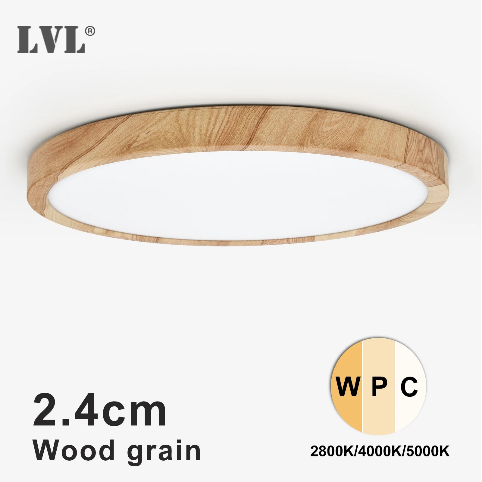 Home Bathroom Colors - LVL LED Tavan Işık Ahşap Tahıl