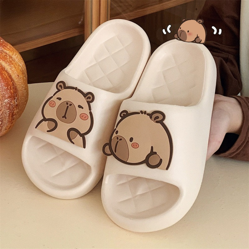 Home Bathroom Size - Kadın Terlik Sevimli Capybara Ev Terlik