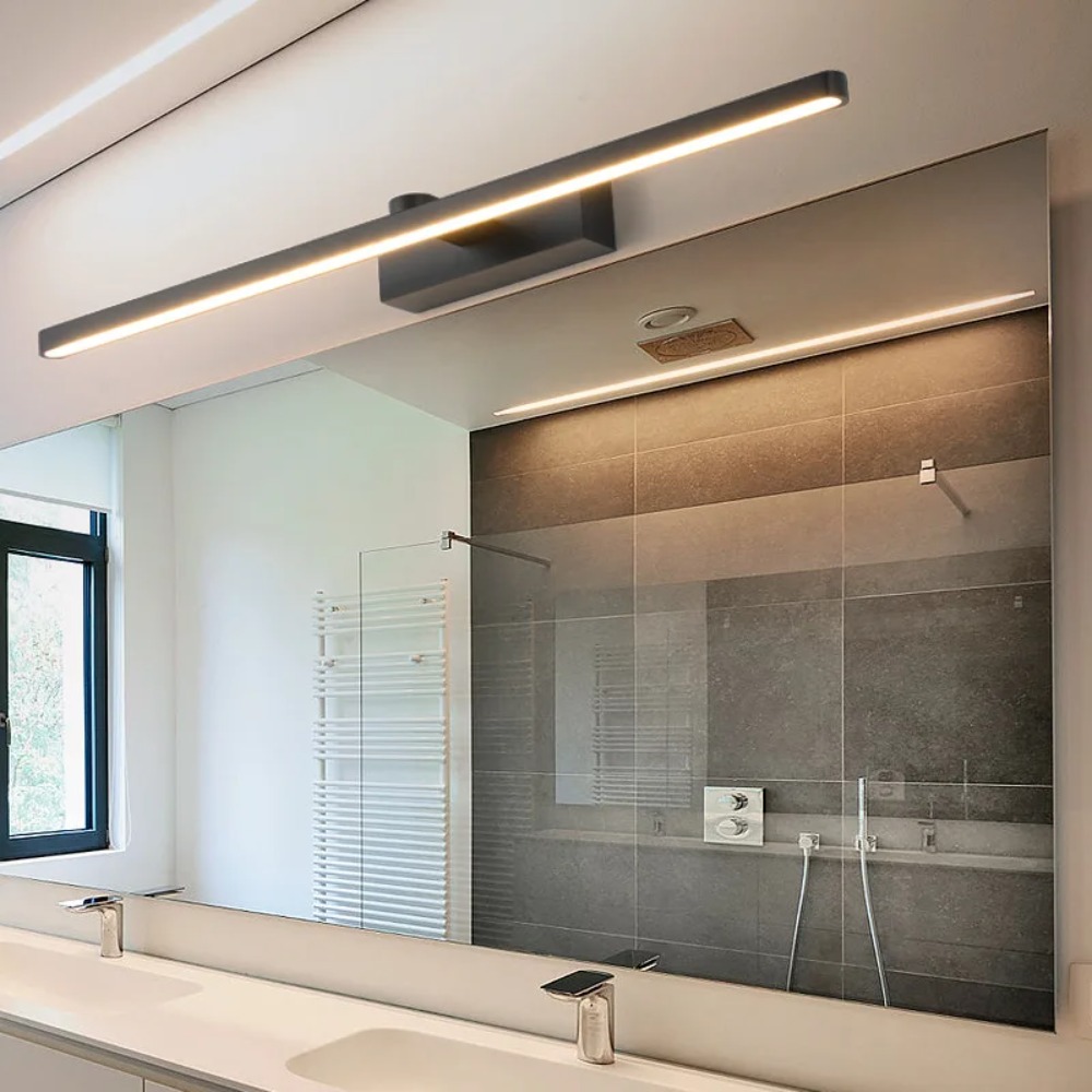Home Bathroom Mirror - JOYINLED 40CM Siyah LED Ayna Ön