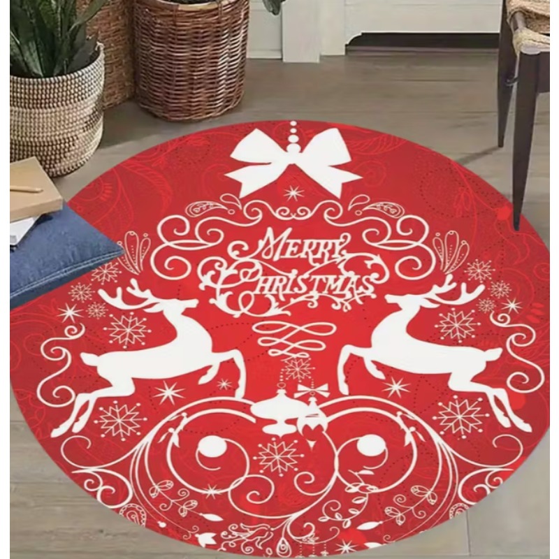 Home Goods Bathroom Mats - Noel Temalı halı Noel Baba ve