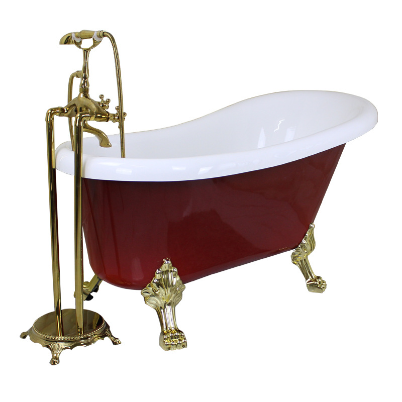Home Bathroom Tub - Bağımsız Küvet, Akrilik Renkli Pençe Ayaklı,