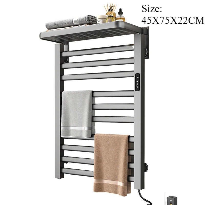 Home Bathroom Shelf - Metal elektrikli ısı havlusu askısı banyo