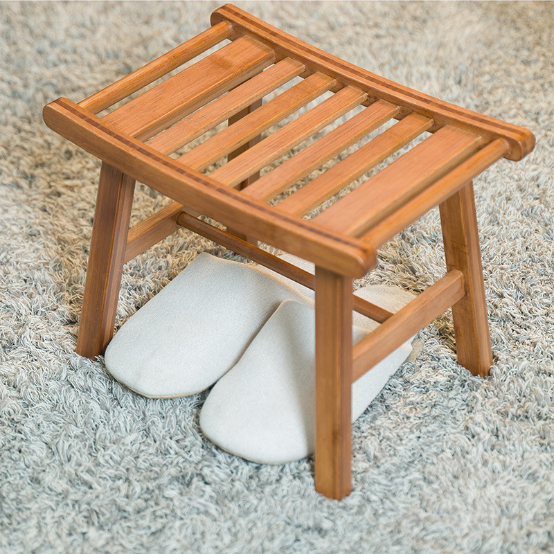 Home Bathroom Tub - 1 Adet Bambu Duş Taburesi Kaymaz