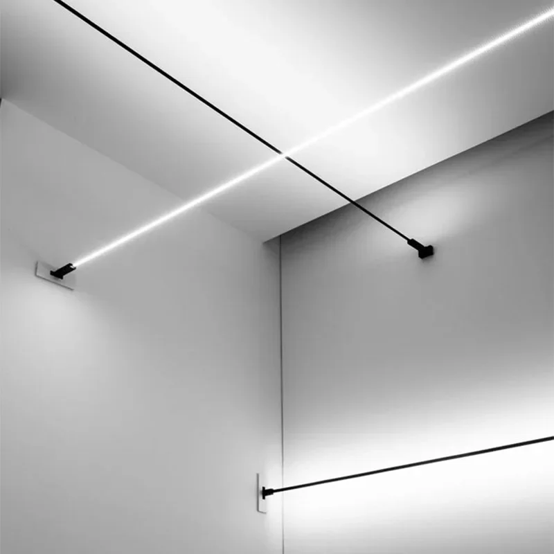 Home Bathroom Lighting Design - İskandinav Minimalist Şerit Duvar Lambası Oturma