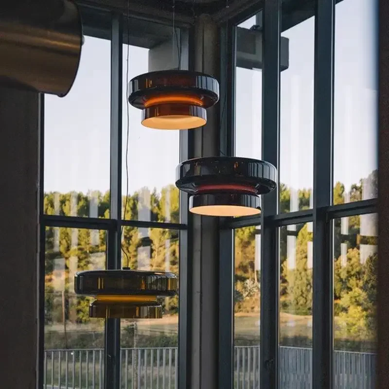 Home Bathroom Lighting Design - LED Moda Cam Kolye Işıkları Modern