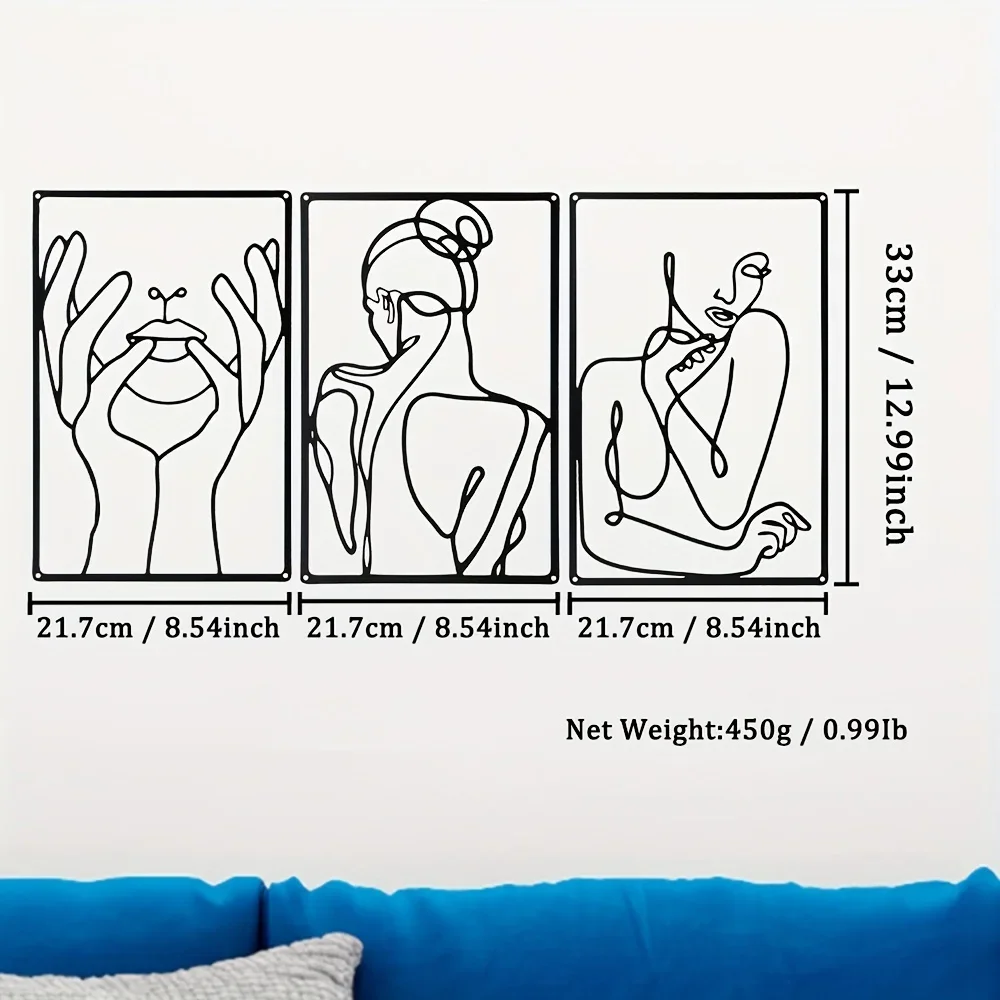 3 adet çarpıcı çizgi çizim dek - Home Goods Bathroom incelemesi ve fiyatı