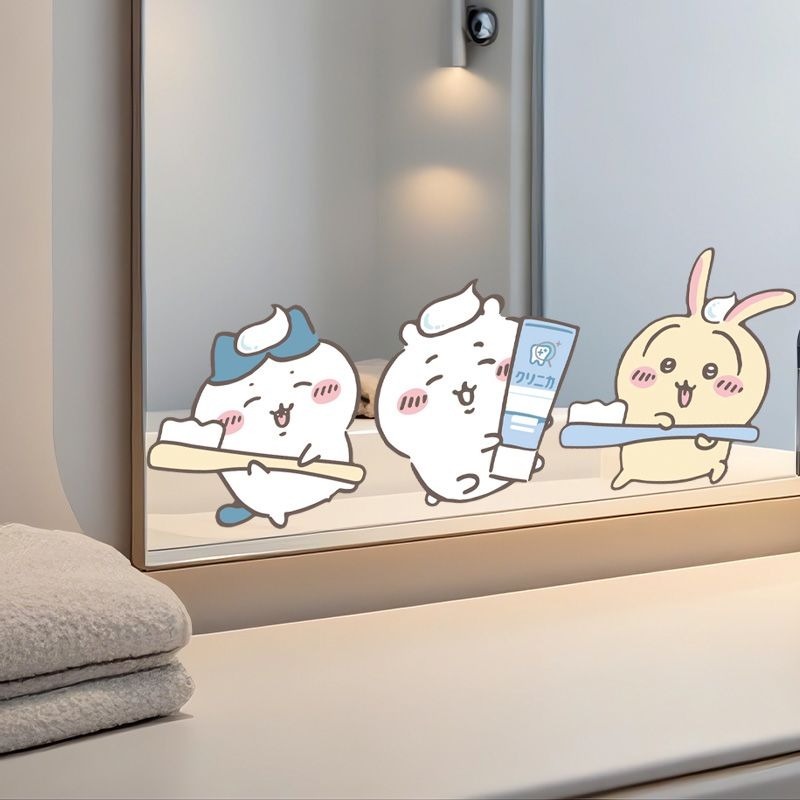 Sıcak Chiikawa Ayna Çıkartmala - Japan Bathroom.Home incelemesi ve fiyatı