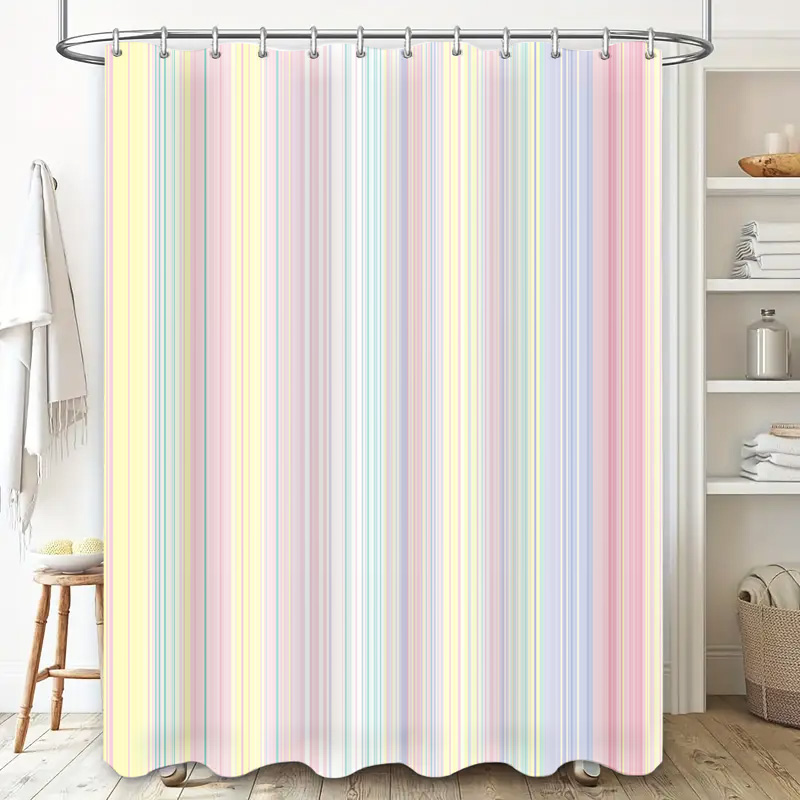 Yumuşak Çizgili Duş Perdesi Pa - Home Bathroom Colors incelemesi ve fiyatı