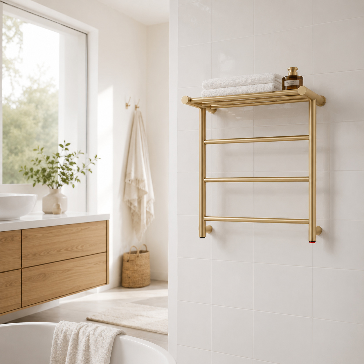 2026 Yeni Altın Duvara Monte E - Home Bathroom Shelf incelemesi ve fiyatı