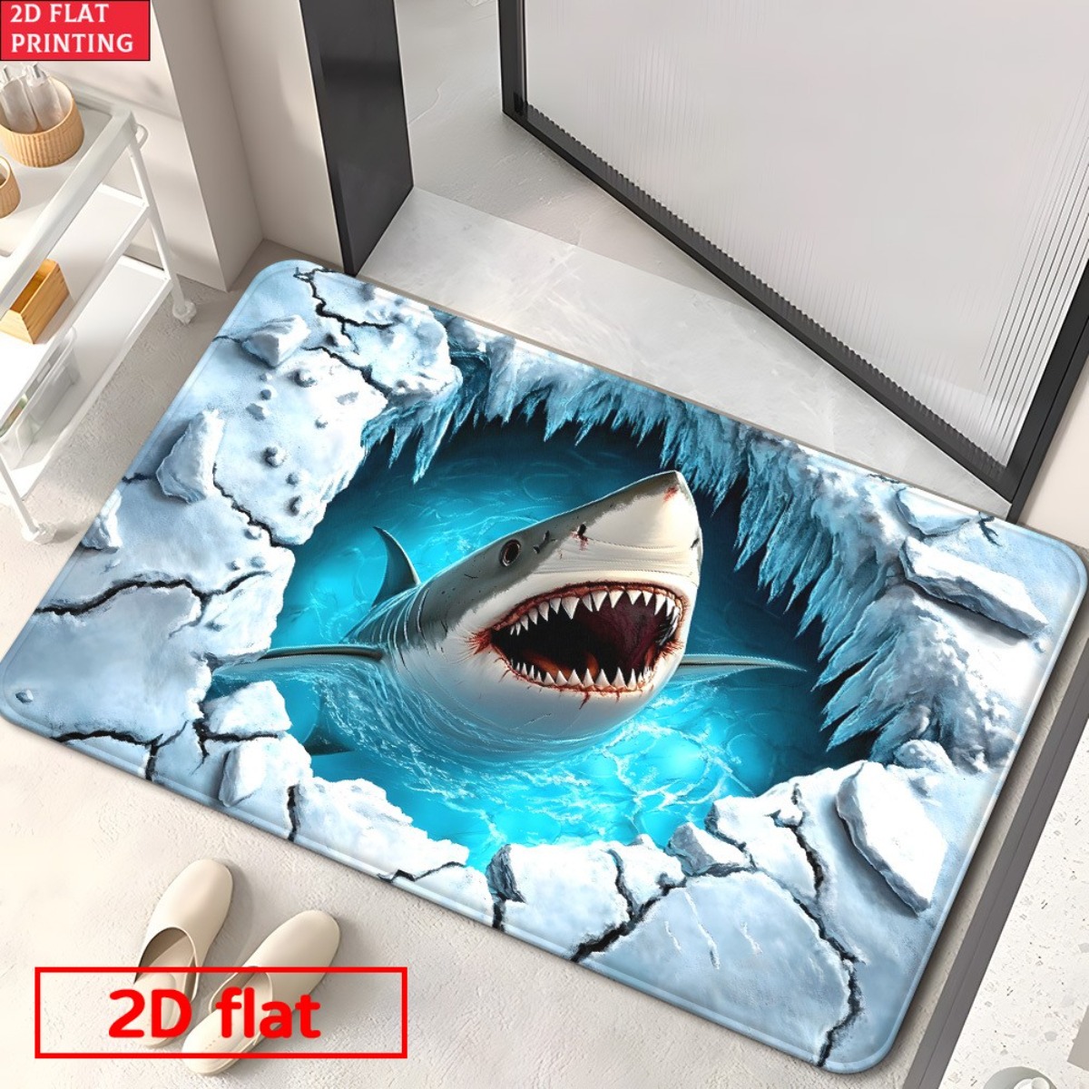 3D Köpekbalığı Buz Kırma Flane - Home Bathroom Break incelemesi ve fiyatı