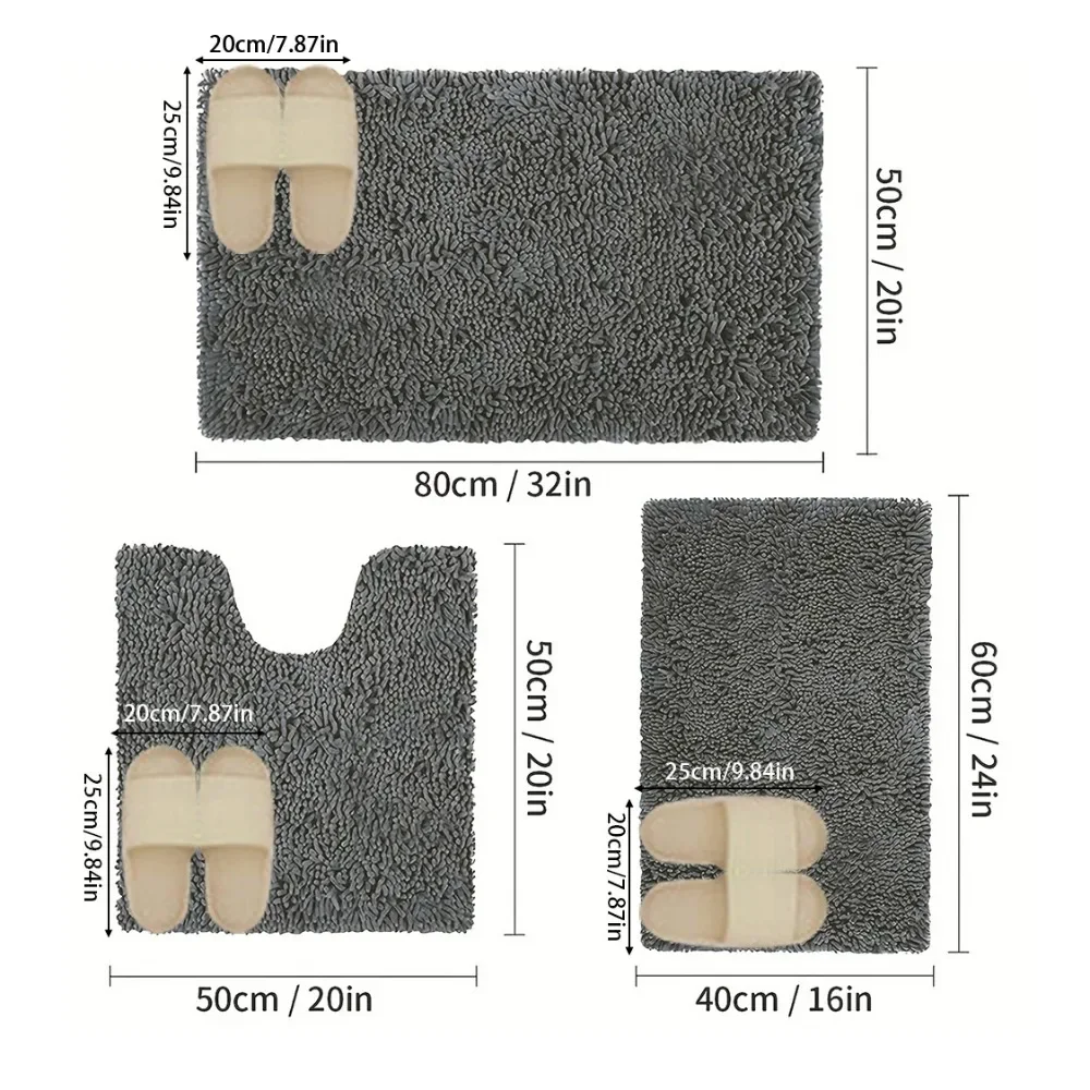 3 adet/takım emici Mat banyo k - Japan Bathroom.Home incelemesi ve fiyatı