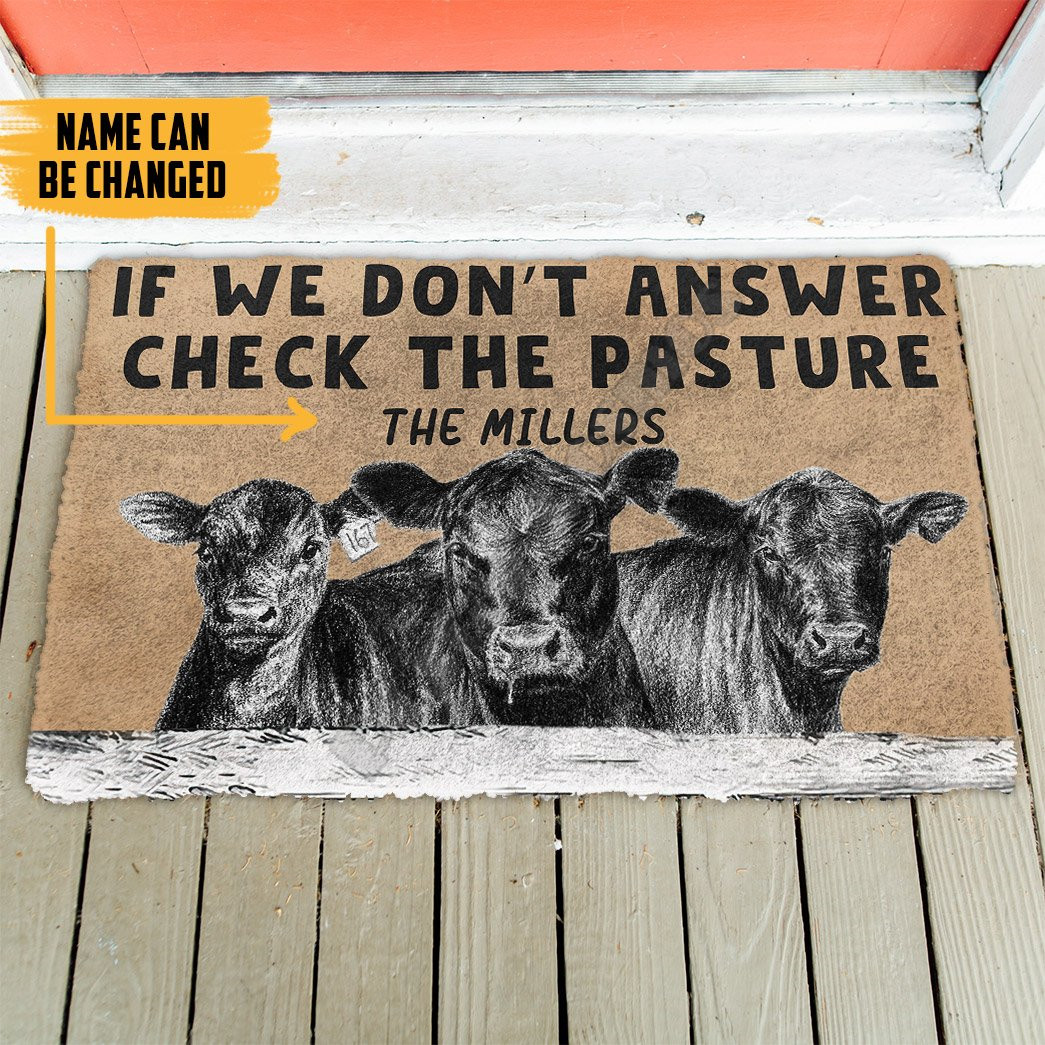 3D Check The Angus Cattle Past - Home Bathroom Name incelemesi ve fiyatı
