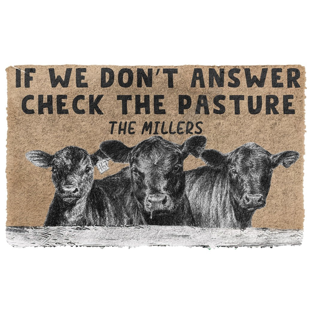 3D Check The Angus Cattle Past - Home Bathroom Name incelemesi ve fiyatı