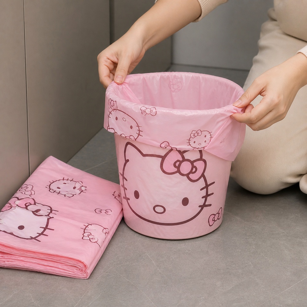 Pembe Karikatür Kedi Baskılı Y - Home Goods Bathroom incelemesi ve fiyatı