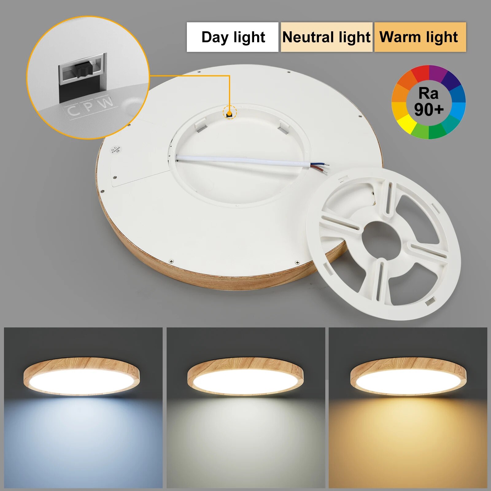LVL LED Tavan Işık Ahşap Tahıl - Home Bathroom Colors incelemesi ve fiyatı