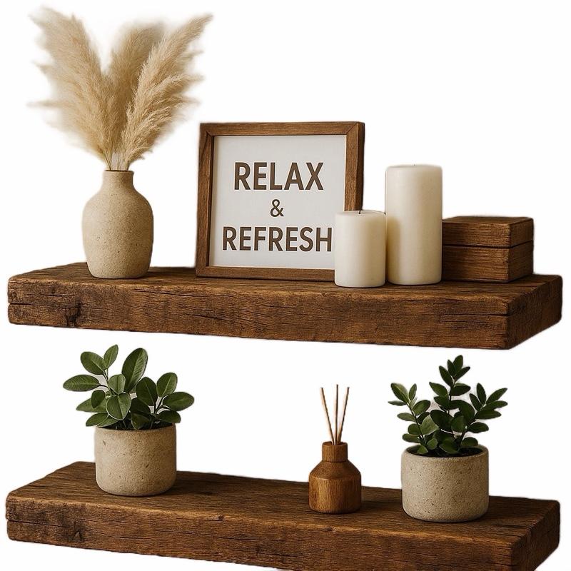 2 Adet Rustik Ahşap Duvara Mon - Home Bathroom Shelf incelemesi ve fiyatı