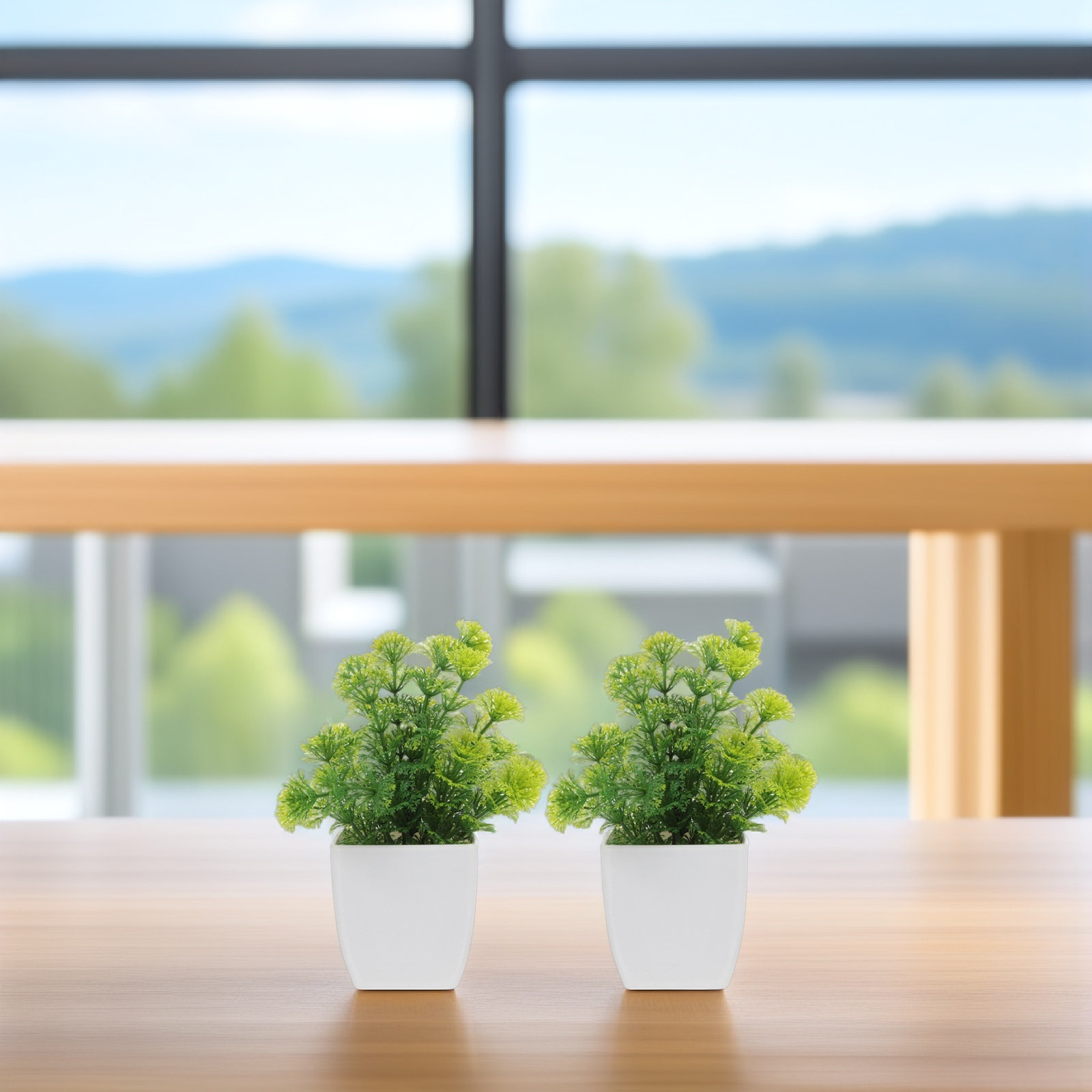 2 Adet Küçük Yapay Bonsai Bitk - Home Bathroom Shelf incelemesi ve fiyatı