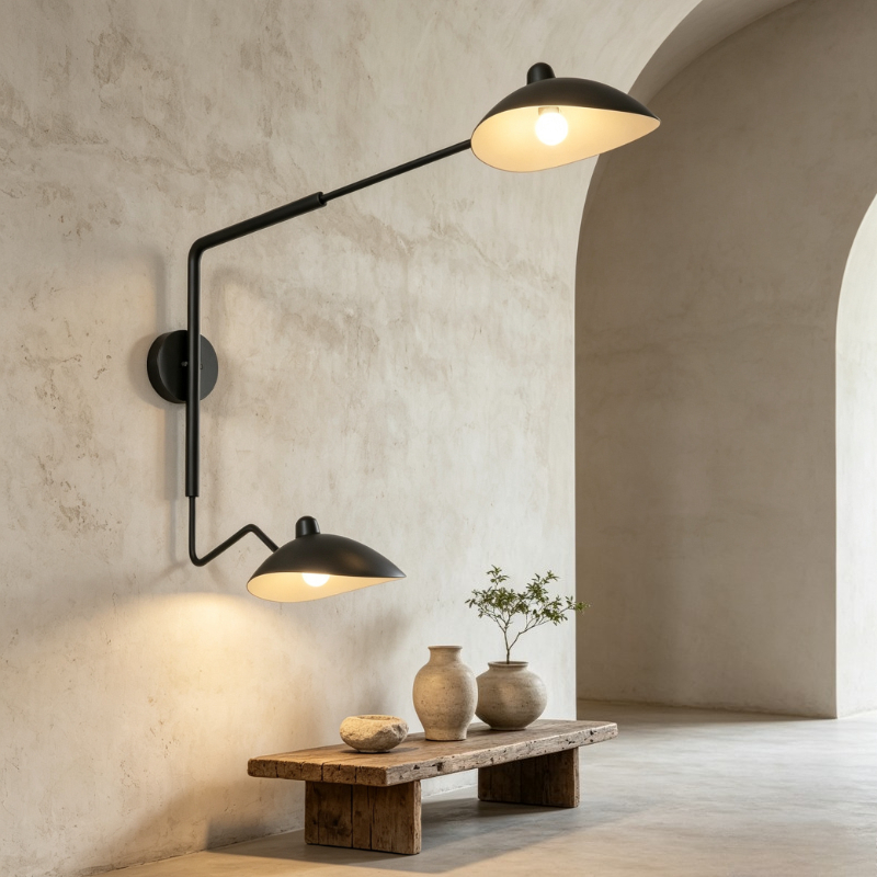 Uzun Kollu Modern Siyah LED Du - Home Bathroom Lighting Design incelemesi ve fiyatı