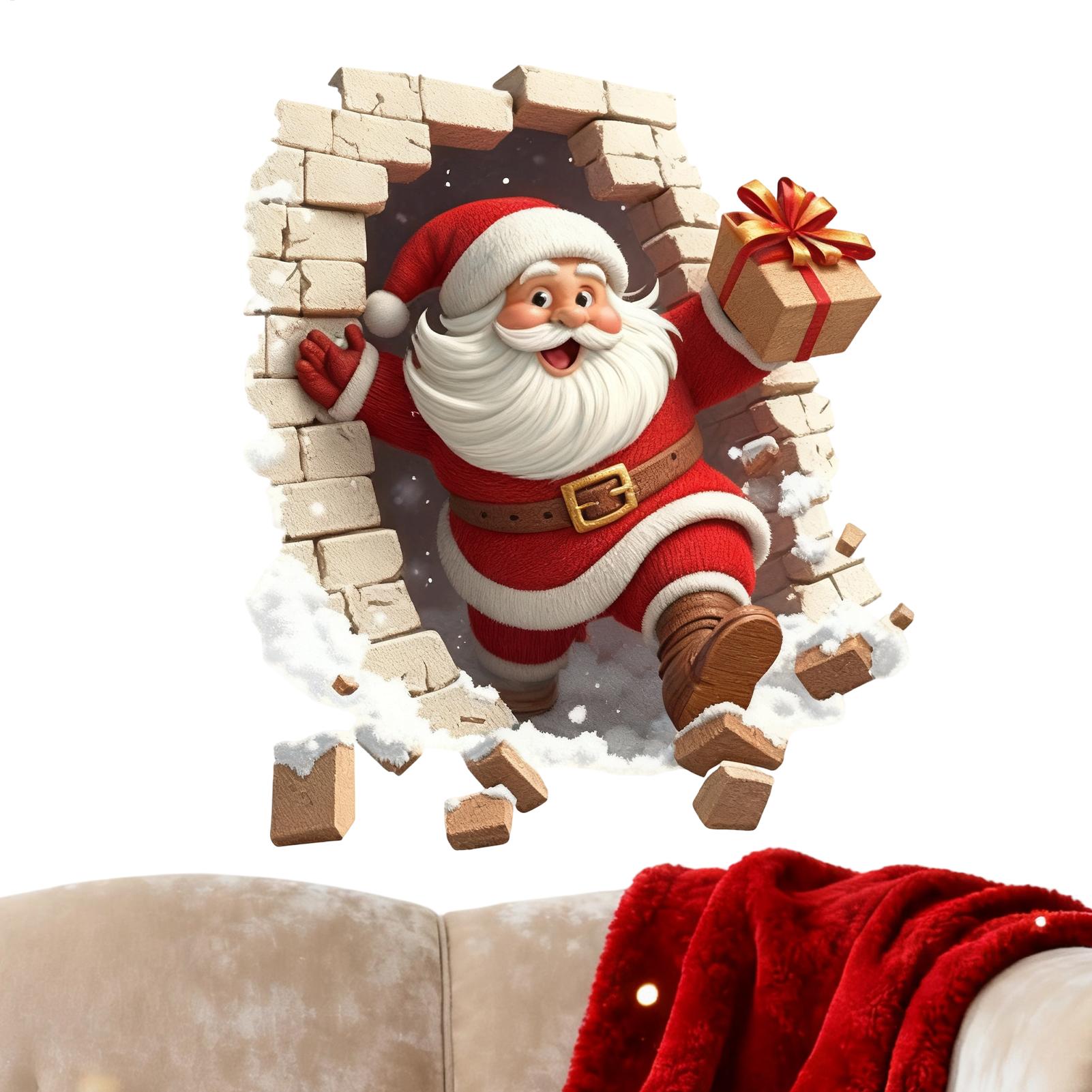 Noel Baba Duvar Çıkartmaları N - Home Bathroom Break incelemesi ve fiyatı