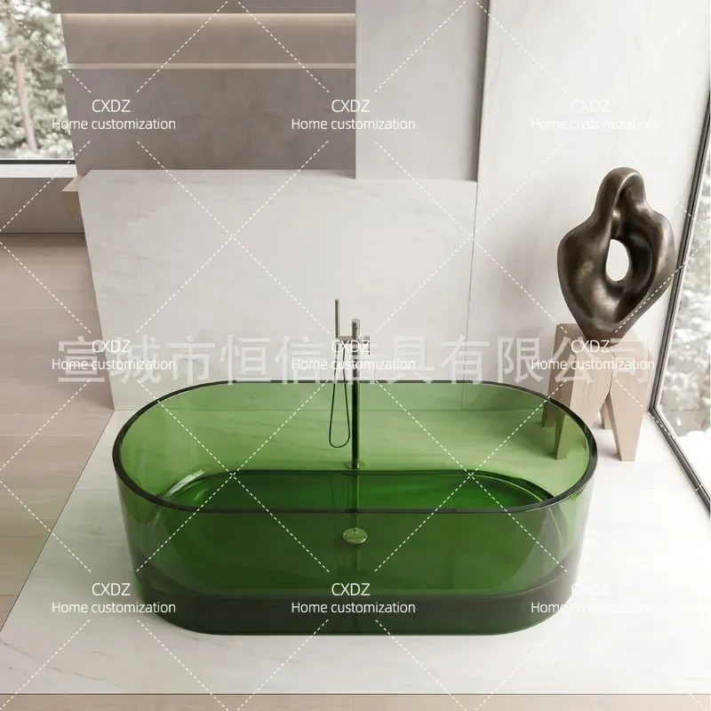 Ayaklı Şeffaf Reçine Küvet Ova - Home Bathroom Tub incelemesi ve fiyatı