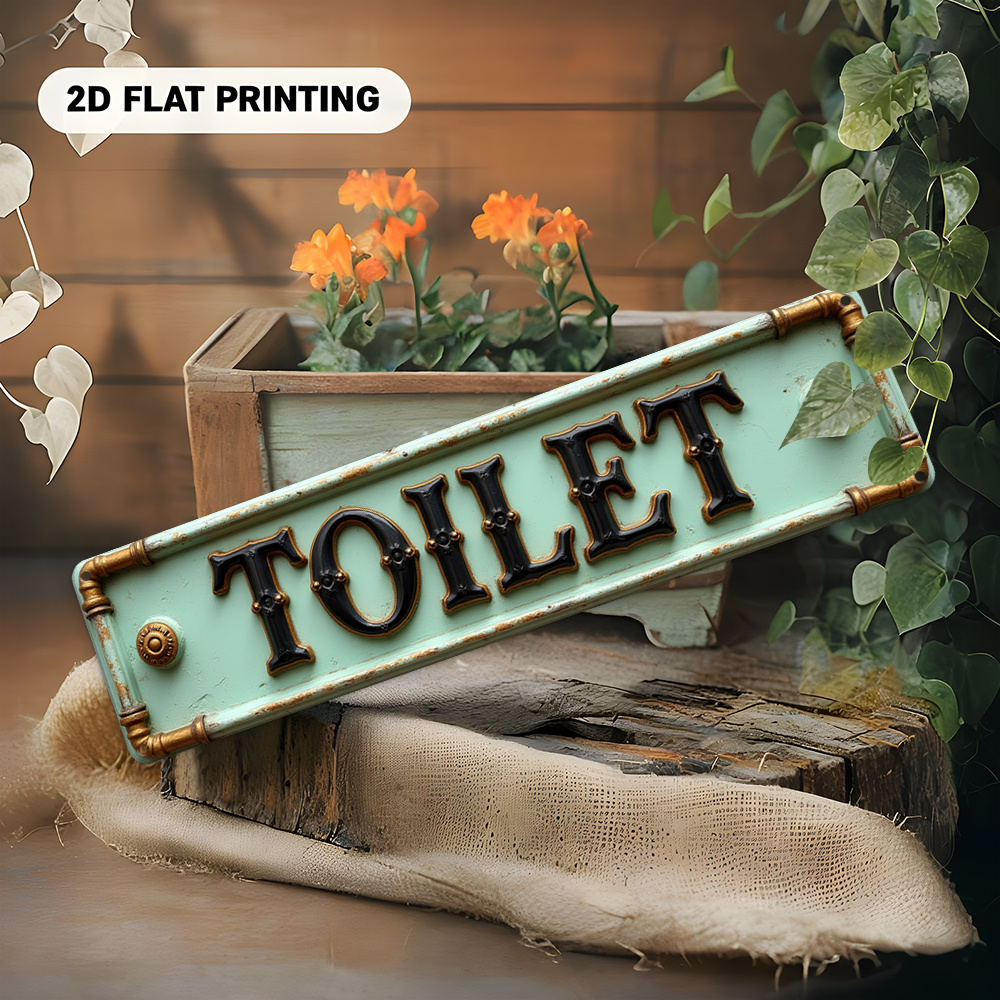2D Düz, Vintage Tuvalet Tabela - Home Bathroom Decor incelemesi ve fiyatı